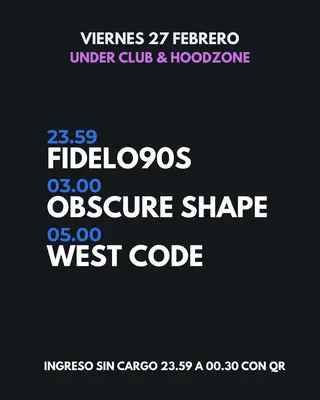 Under Club & HOODZONE at Under Club Under Club & HOODZONE at Under Club