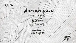 stratus audio x mass: Dorian Paic, So-Fi, Maxibon & Ella Fayden at Gaffe stratus audio x mass: Dorian Paic, So-Fi, Maxibon & Ella Fayden at Gaffe