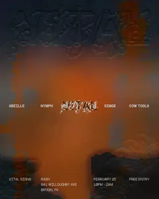 vital signs:  ABEILLE, Nymph, Simge, Cow Tools at Rash