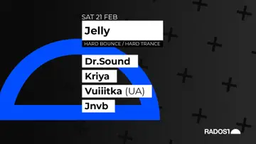 Jelly w. DR.SOUND - KRIYA - VUIIITKA (UA) - JNVB at Radost Music Club Jelly w. DR.SOUND - KRIYA - VUIIITKA (UA) - JNVB at Radost Music Club