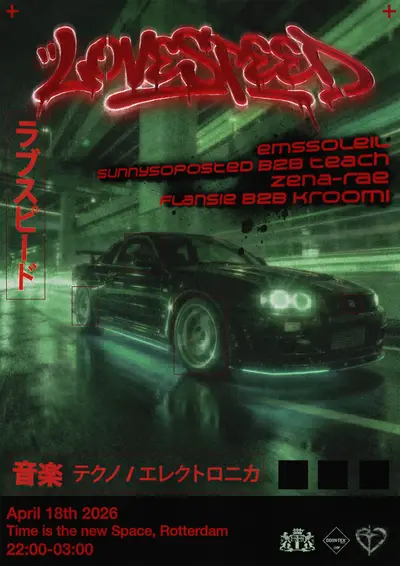 Lovespeed Lovespeed - EDM event at Time is the new space in Rotterdam