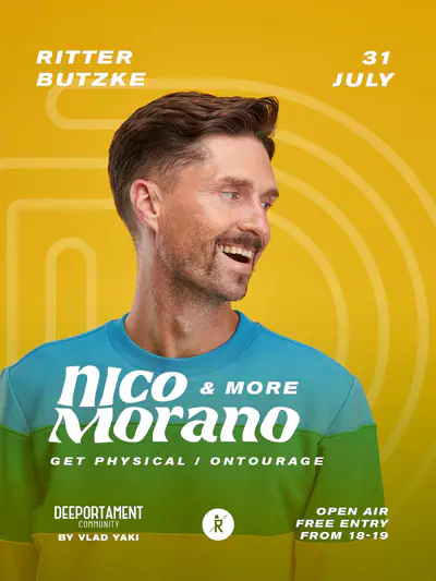 Deeportament Community with Nico Morano (Open Air & Indoor) - Free entry until 7 PM - EDM event at Ritter Butzke in Berlin