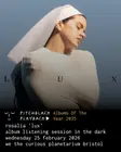 Pitchblack Playback: ROSALÍA 'LUX' album listening session in the dark thumbnail