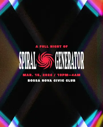Spiral Generator at Bossa Nova Civic Club Spiral Generator at Bossa Nova Civic Club