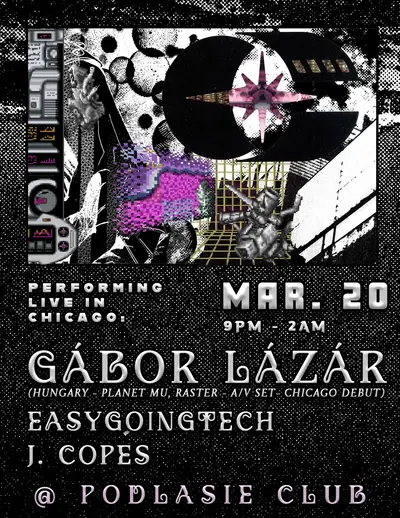 Gábor Lázár, easygoingtech, J.COPES - EDM event at Podlasie Club in Los Angeles