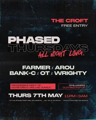 Phased All Night Long at The Croft