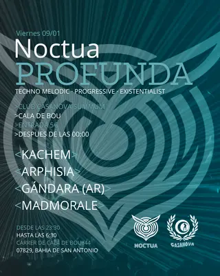 Noctua PROFUNDA 3 // Melodic techno // 5€ at the door at Summum