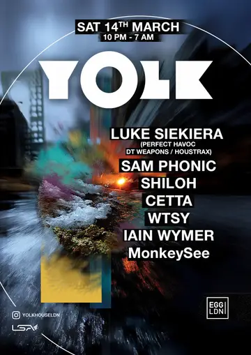 YOLK: House & Tech-House Nights at Egg London YOLK: House & Tech-House Nights at Egg London