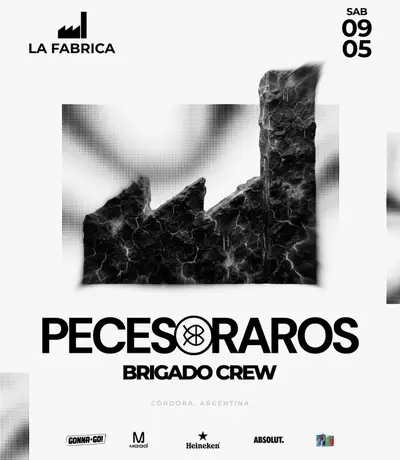 PECES RAROS + Brigado Crew - by LA FABRICA, CORDOBA PECES RAROS + Brigado Crew - by LA FABRICA, CORDOBA - EDM event at TBA - La Fabrica, Cordoba in Manchester