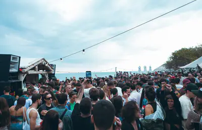 OPEN AIR BEACH PARTY - EDM event at Hola Club Sitges (Cala Vallcarca) in Barcelona
