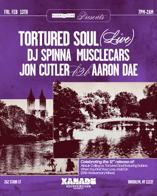 Razor-N-Tape with Tortured Soul (Live), MUSCLECARS, DJ Spinna, Aaron Dae Hosted By JKriv at Xanadu