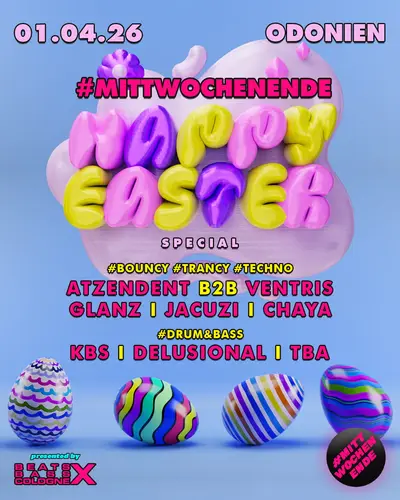 #MITTWOCHENENDE in Odonien OSTER-SPECIAL #MITTWOCHENENDE in Odonien OSTER-SPECIAL - EDM event at Odonien in Cologne