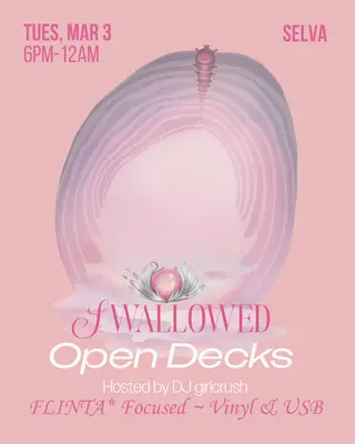 Swallowed Open Decks at Selva NYC