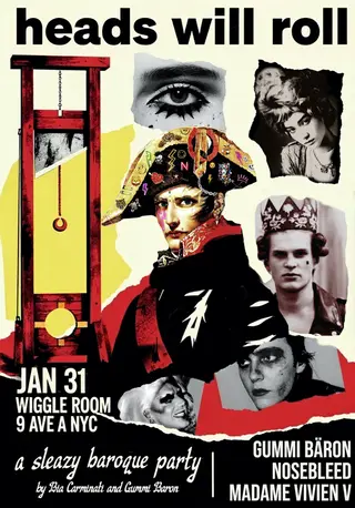 Heads Will Roll: A Sleazy Baroque Party at Wiggle Room