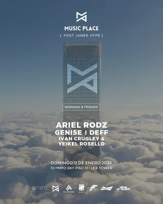 [POST JAMES HYPE] Ariel Rodz & MORE ARTISTS - by MUSIC PLACE, OLYMPO SKY BAR at TBA - Olympo Sky Bar, Microcentro