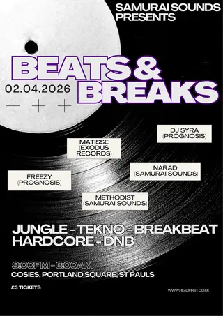 Beats & Breaks at Cosies Beats & Breaks at Cosies