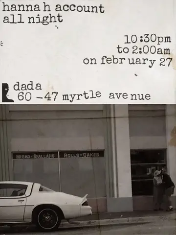 Hannah Account All Night at Dada Hannah Account All Night at Dada