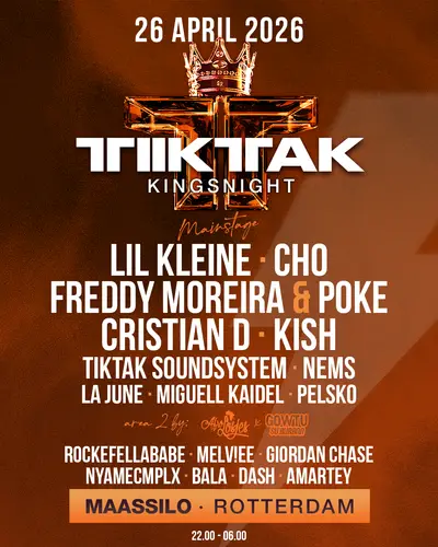 TIKTAK KINGSNIGHT ROTTERDAM - EDM event at Maassilo in Rotterdam