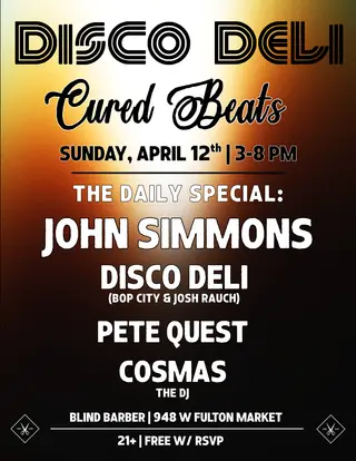 Disco Deli Cured Beats at Blind Barber Disco Deli Cured Beats at Blind Barber