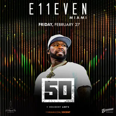 50 Cent at E11EVEN - EDM event at E11EVEN MIAMI in Detroit