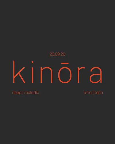 kinōra - 26.09.26 kinōra - 26.09.26 - EDM event at Cupra City Garage Manchester in Manchester