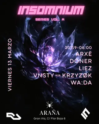 Insomnium Series Vol. X at Araña Club