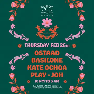 Ostaad, Basilone, Kate Ochoa, Play-Joh at Do Not Sit On The Furniture Ostaad, Basilone, Kate Ochoa, Play-Joh at Do Not Sit On The Furniture