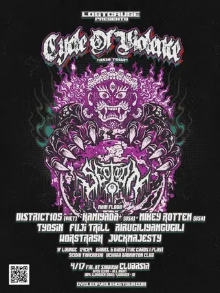 Lost Cause presents 'CYCLONE OF VIOLENCE' Asia Tour at clubasia