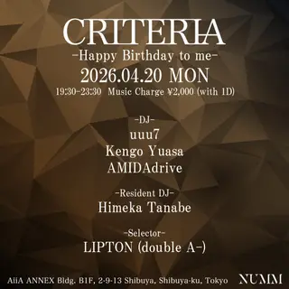 CRITERIA at Numm CRITERIA at Numm