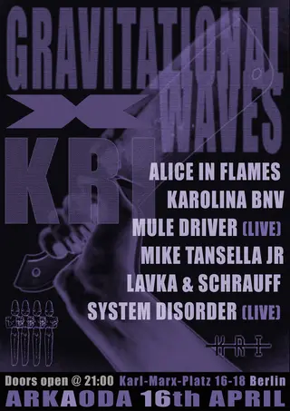 GRAVITATIONAL WAVES X KRI RECORDS at arkaoda Berlin