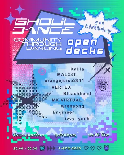 community through dancing vol.14 <3 1ST BIRTHDAY community through dancing vol.14 <3 1ST BIRTHDAY - EDM event at Four Quarters in London