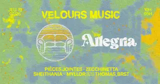 VELOURS MUSIC X ALLEGRIA at Panic Room