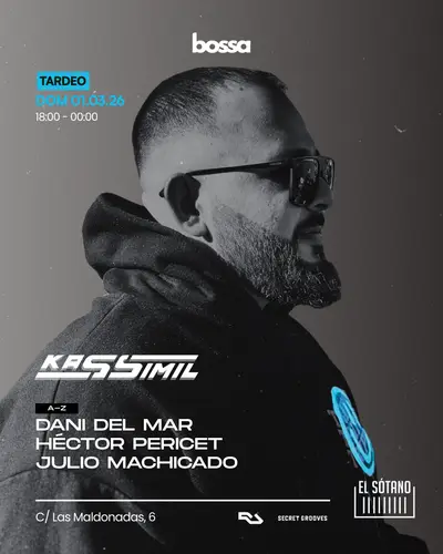 BOSSA TARDEO: Kassimil ,Dani del Mar, Héctor Pericet, Julio Machicado - EDM event at EL SÓTANO in Miami