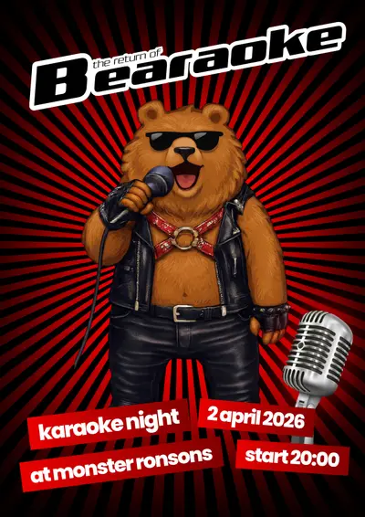 Bearaoke - The Return - EDM event at Monster Ronson's Ichiban Karaoke in Berlin