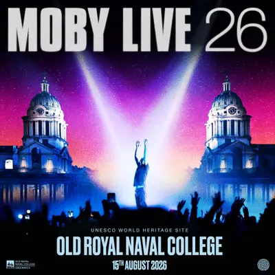 Moby Live on the Thames - EDM event at Old Royal Naval College in London