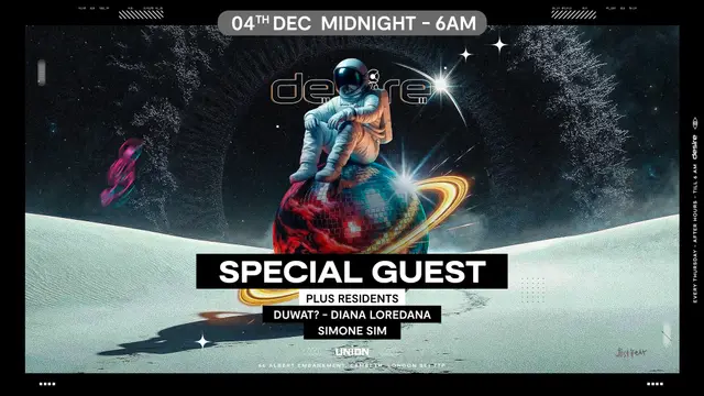 DESIRE - Weekly Thursday After Party - SPECIAL GUEST