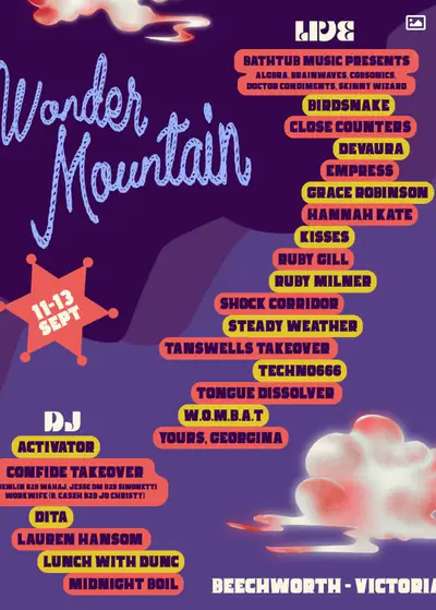 Wonder Mountain 2026 - EDM event at TBA - Tanswell's Hotel, 50 Ford St, Beechworth VIC 3747 in Melbourne