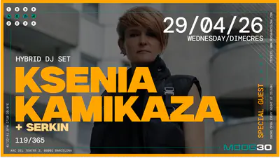 Ksenia Kamikaza + Serkin - EDM event at Moog Club in Barcelona