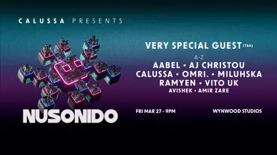 NUSONIDO Showcase - An immersive experience: Calussa - EDM event at Wynwood Studios in Miami