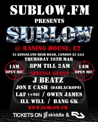 SUBLOW.FM + Special Guests at Basing House SUBLOW.FM + Special Guests at Basing House