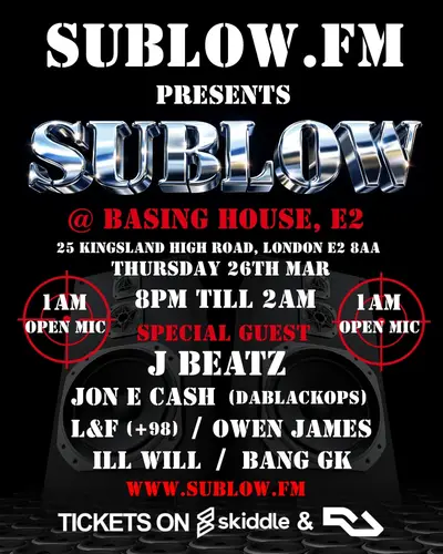 SUBLOW.FM + Special Guests - EDM event at Basing House in London