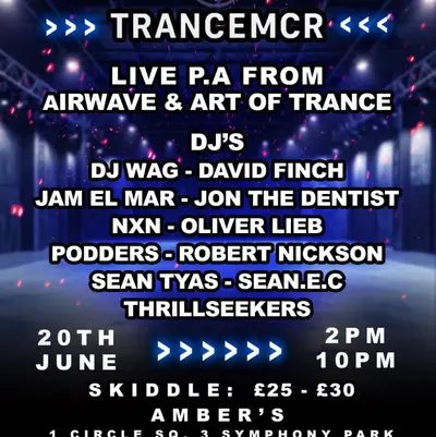 TranceMCR - EDM event at Amber's in Manchester
