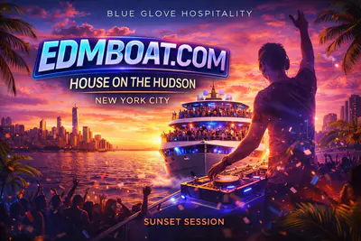 EDMBoat.com - #1 EDM HOUSE SUNSET BOAT 2026 EDMBoat.com - #1 EDM HOUSE SUNSET BOAT 2026 - EDM event at Skyport Marina in New York