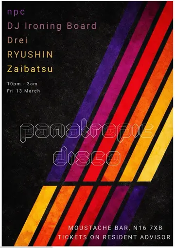 Panatropic Disco at Moustache Bar Panatropic Disco at Moustache Bar