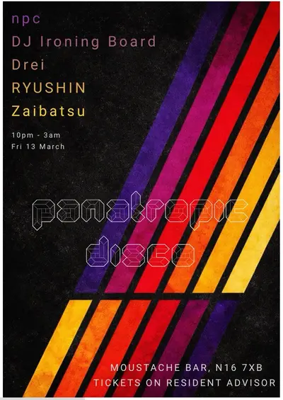 Panatropic Disco - EDM event at Moustache Bar in London