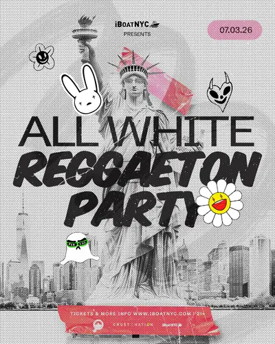 TODO BLANCO: Independence Day ALL WHITE LATIN & Reggaeton Boat Party Cruise - EDM event at Pier 78 at Hudson River Park in New York