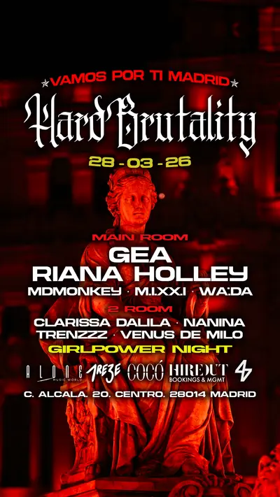 Hardbrutality - EDM event at Sala Cocó in Madrid