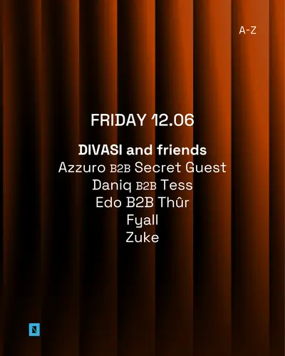 Toffler presents Divasi and friends - EDM event at Toffler in Rotterdam