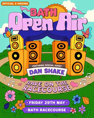 Origins X Official Bath Open Air presents Dan Shake at Bath Racecourse