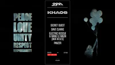 KHAOS: Electric Rescue & Manu Le Malin, Dave Clarke & MORE - EDM event at Mia Mao in Paris